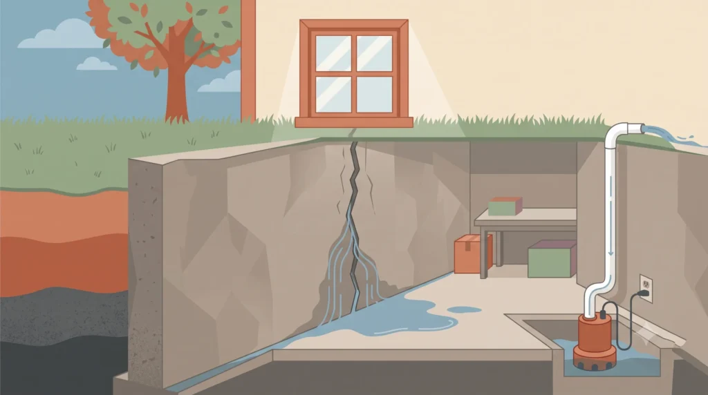 basement leak repair