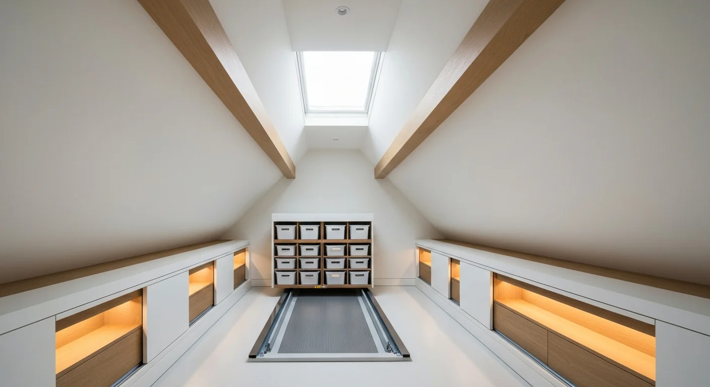 Clever Storage Systems: Modern Attic Storage Ideas and Lifts